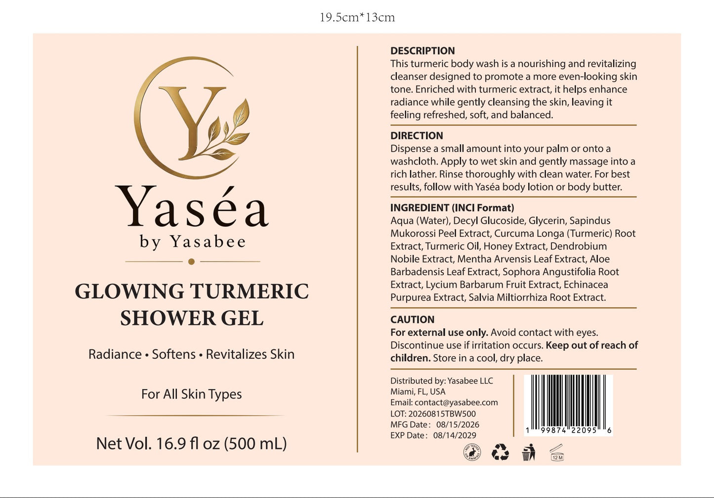 Turmeric Shower Gel