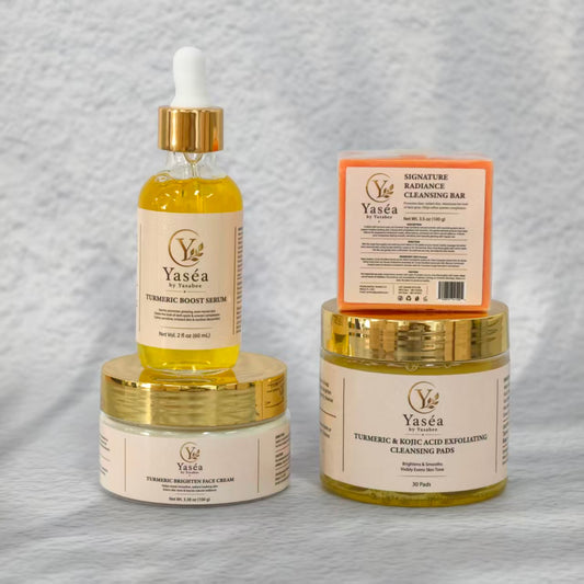 Complete Yaséa Turmeric Facial 4-Piece Set