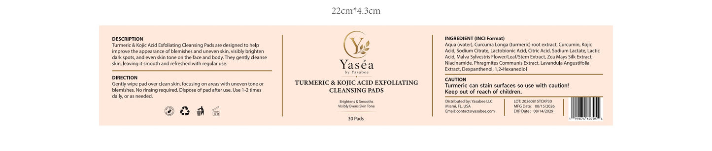 Turmeric Facial Pads