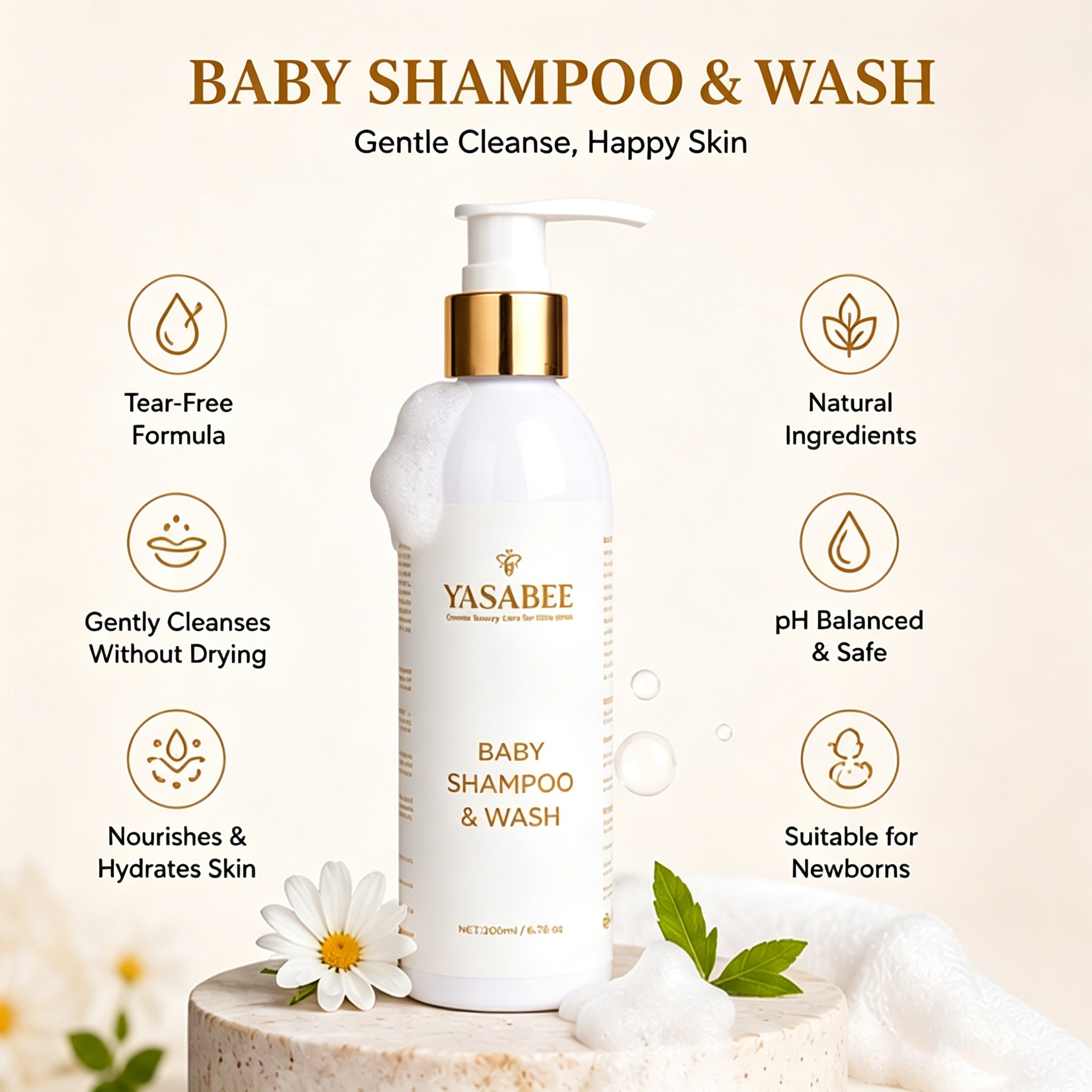 Yasabee Baby Shampoo & Body Wash