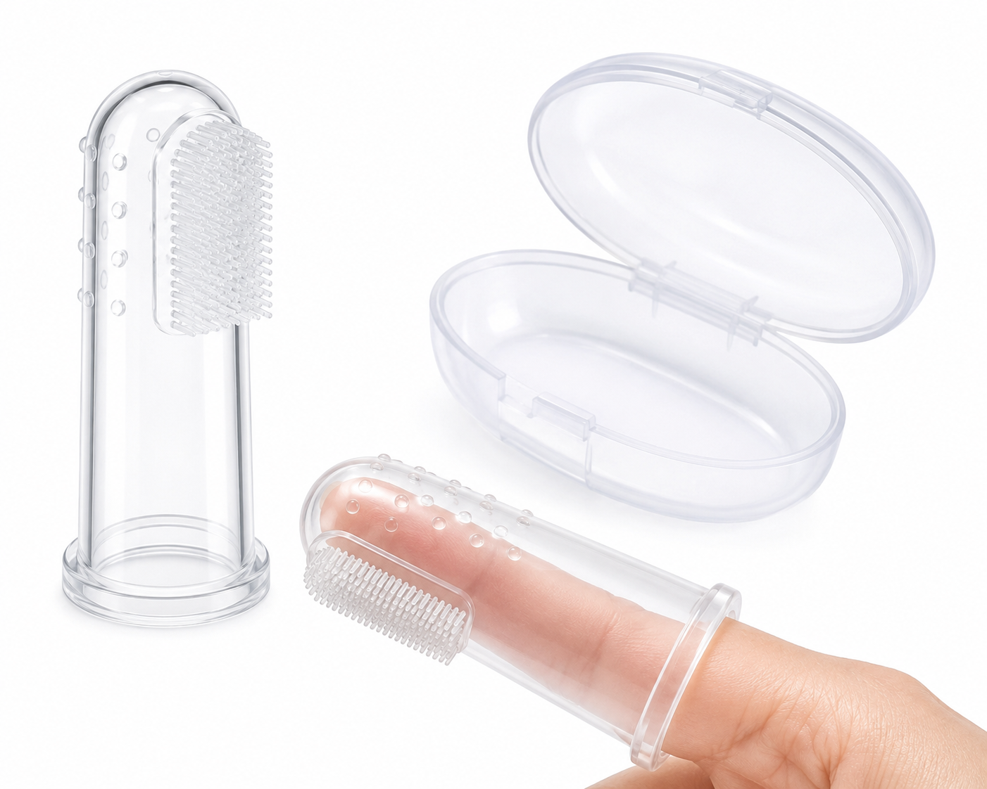 Yasabee Baby Silicone Finger Toothbrush