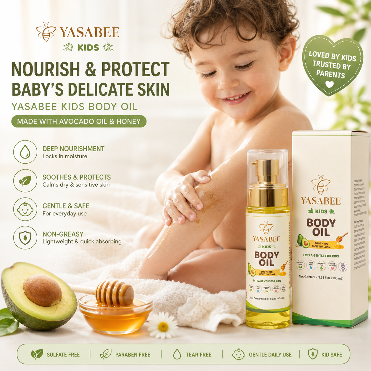 Kids Body Oil