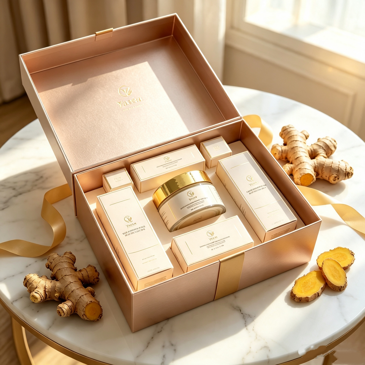 Complete Yaséa Turmeric Facial 4-Piece Set