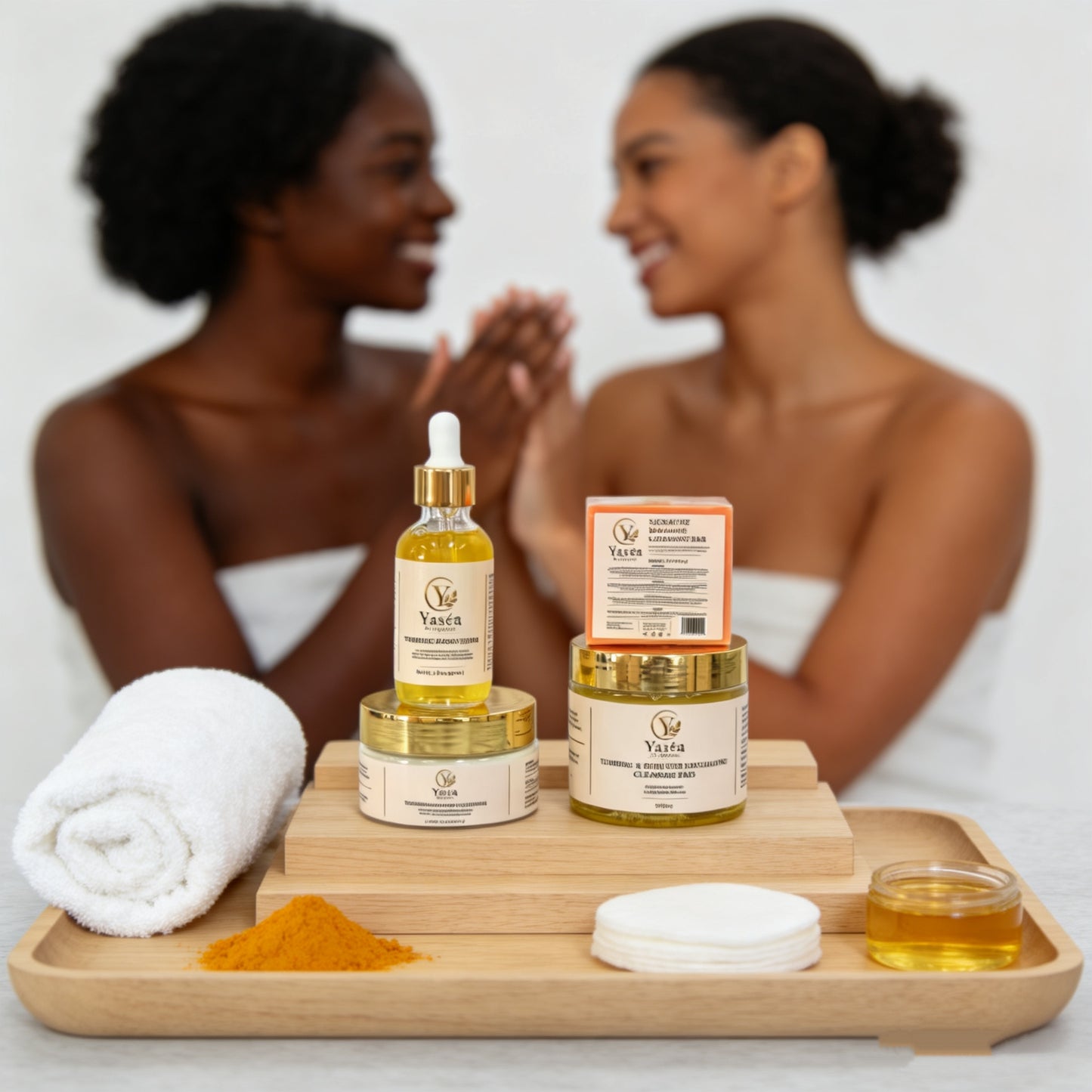 Complete Yaséa Turmeric Facial 4-Piece Set