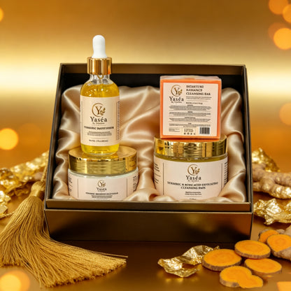 Complete Yaséa Turmeric Facial 4-Piece Set