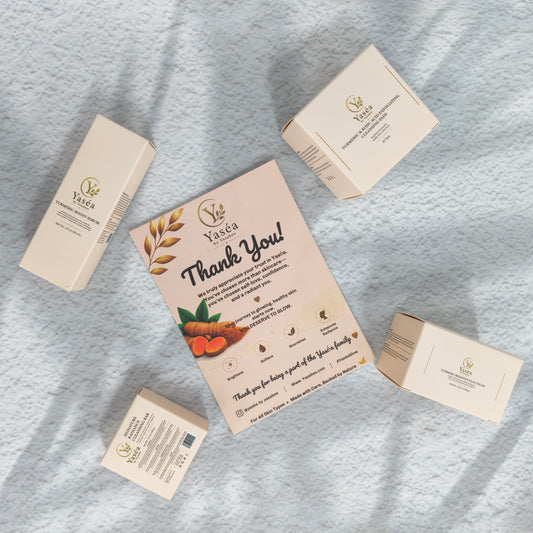 Complete Yaséa Turmeric Facial 4-Piece Set