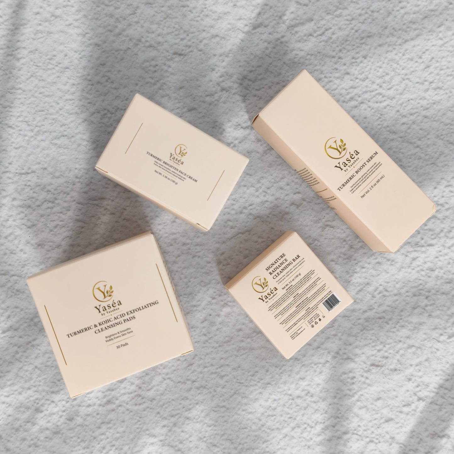 Complete Yaséa Turmeric Facial 4-Piece Set