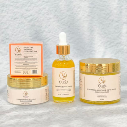 Complete Yaséa Turmeric Facial 4-Piece Set