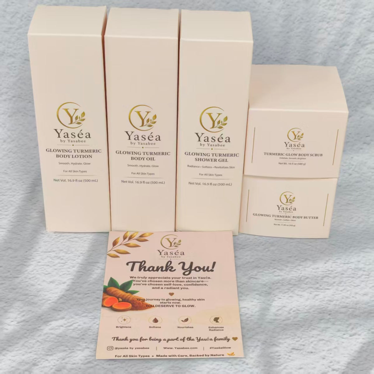 Complete Yaséa Turmeric Body 5-Piece Set