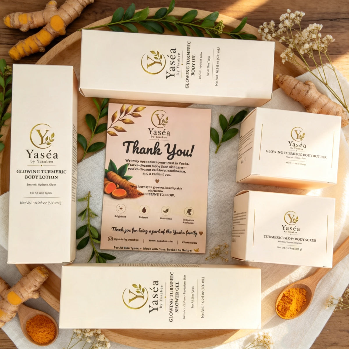 Complete Yaséa Turmeric Body 5-Piece Set