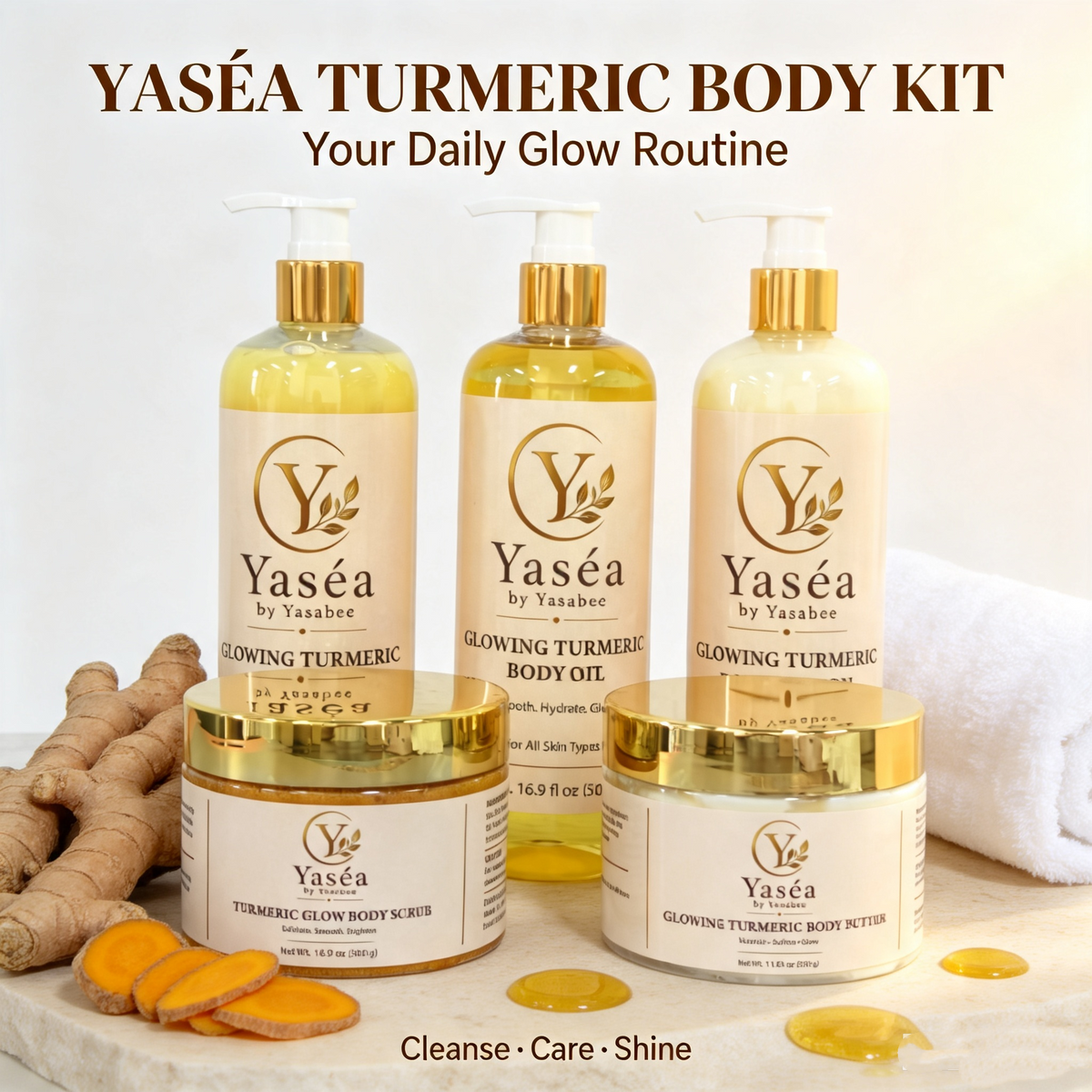Complete Yaséa Turmeric Body 5-Piece Set
