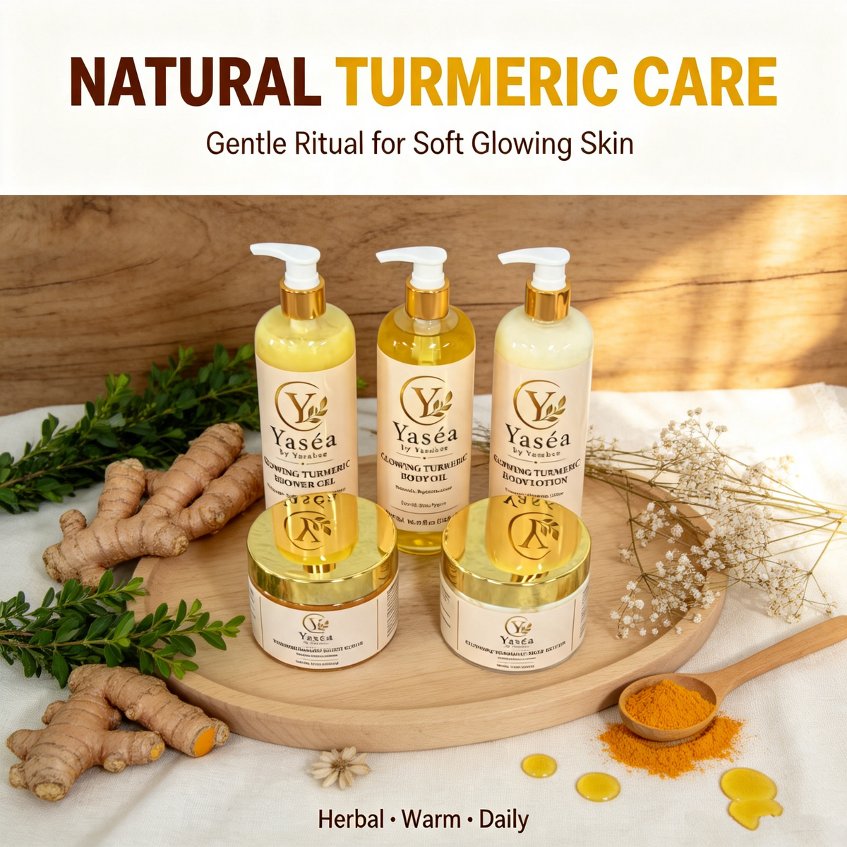 Complete Yaséa Turmeric Body 5-Piece Set